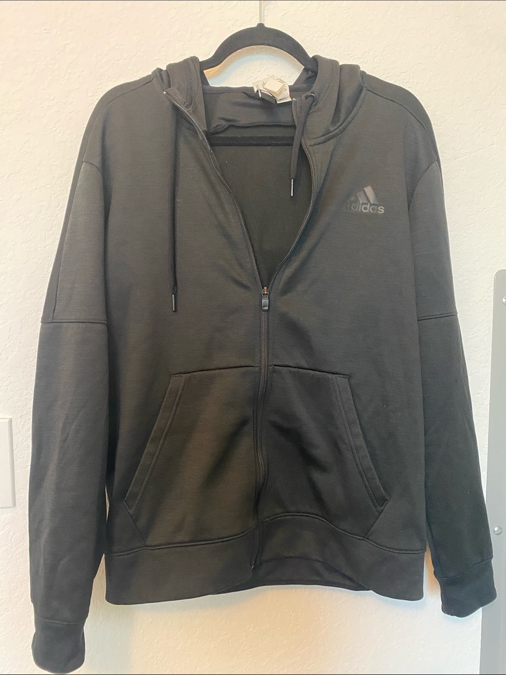 adidas Black Climawarm Zip Hoodie